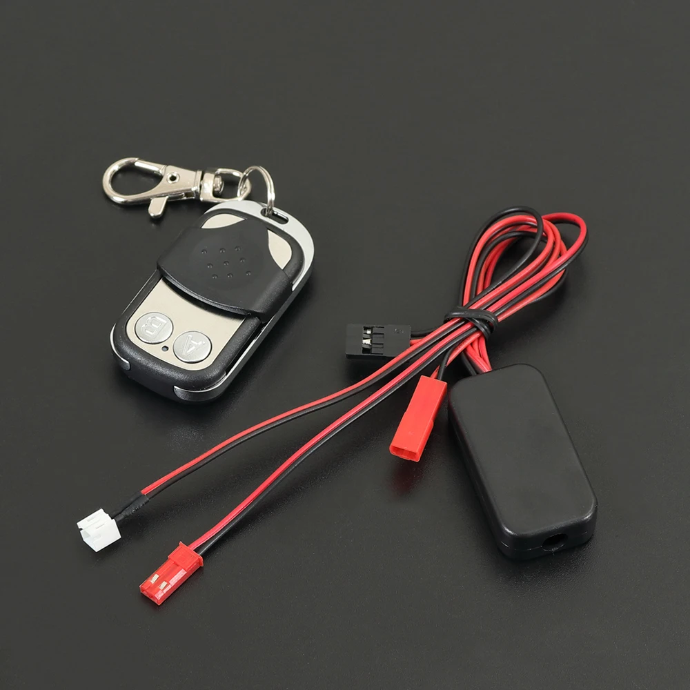 1/10 Scale RC Car Metal Bumper and Winch Wireless remote control for  TRX4 Axial SCX10 Redcat GEN8 RGT 86100 TAMIYA CC01 images - 6