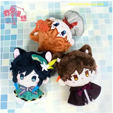 

Аниме Genshin Impact Barbatos Venti tataglia Zhongli Albedo милые 12 см плюшевые куклы Dango сумка подвеска брелок игрушка подарок косплей