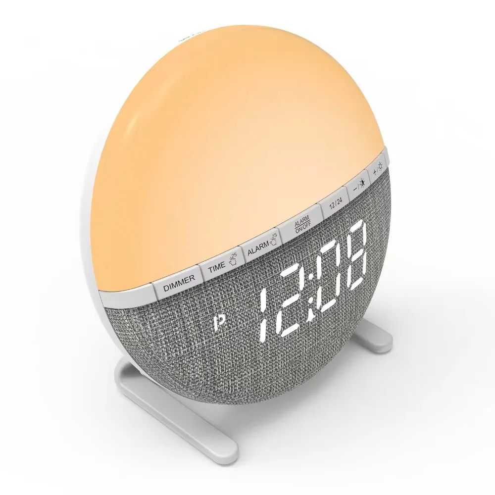 【Tech-savvy】 Sunrise Simulation Wake-Up Alarm Clock - Natural Dawn Dusk Therapy For Better Sleep & Gentle Awakening