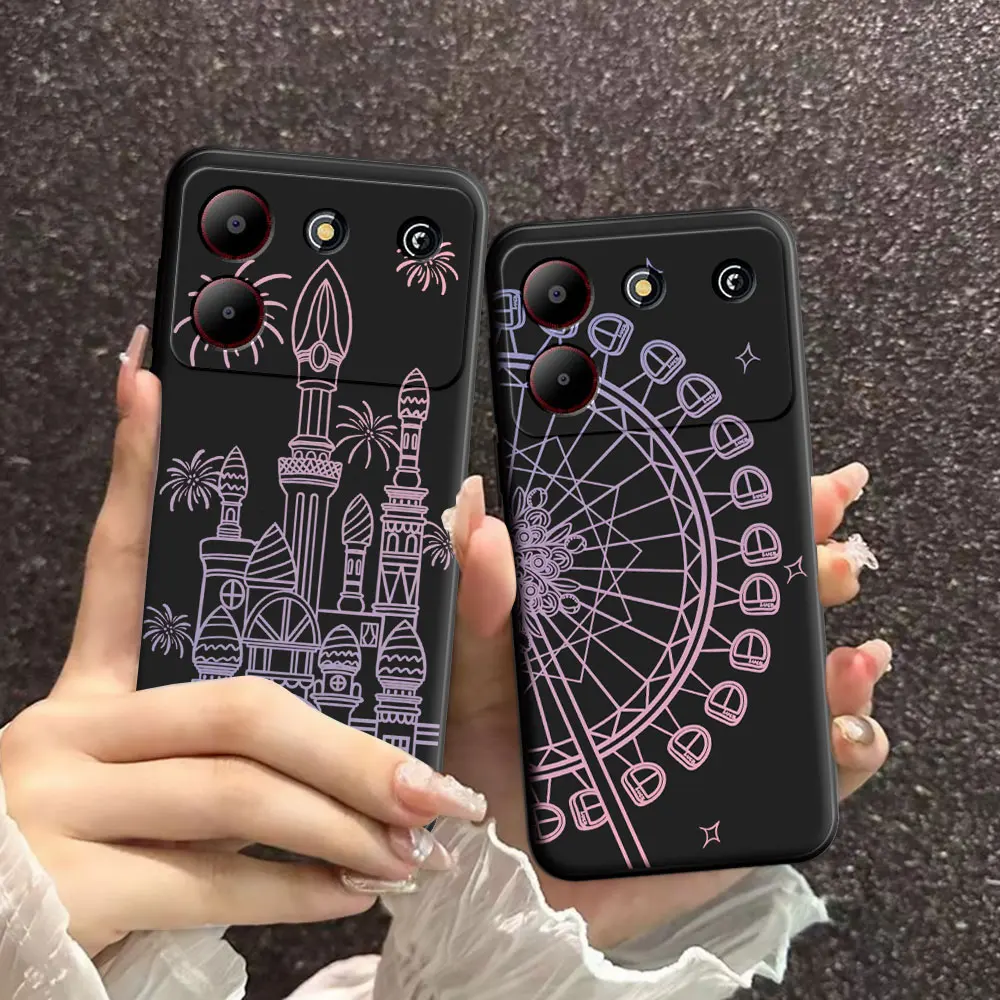 Natural Soft Silicone Floral TPU Phone Case - Beauty Back Cover Protector