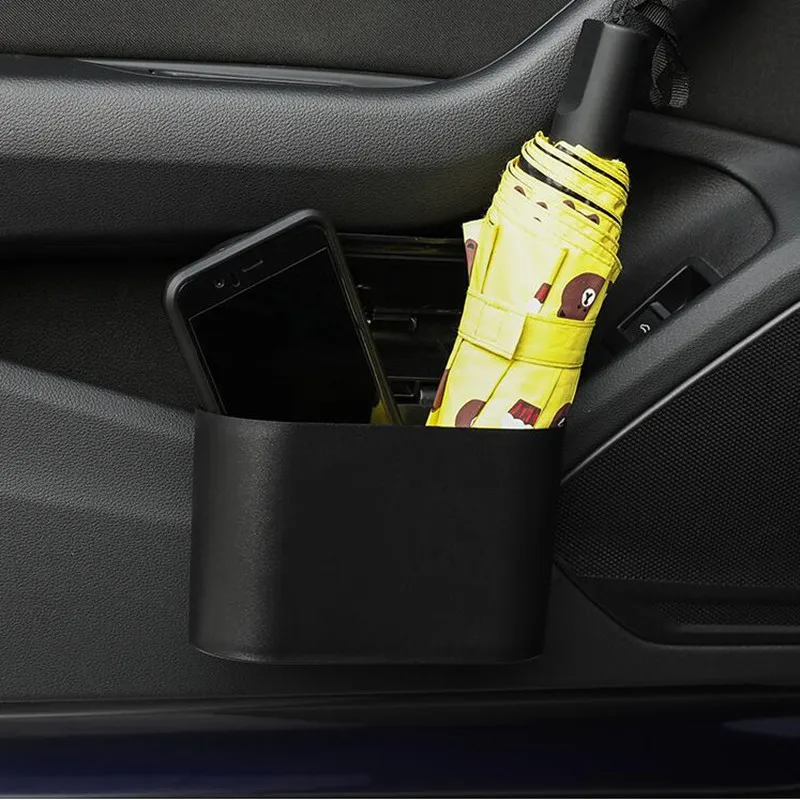 Universal Hanging Car Trash Can Garbage Can for Mercedes Benz A200 A180 B180 B200 CLA GLA AMG A B C E S Class CLS GLK CLK SLK