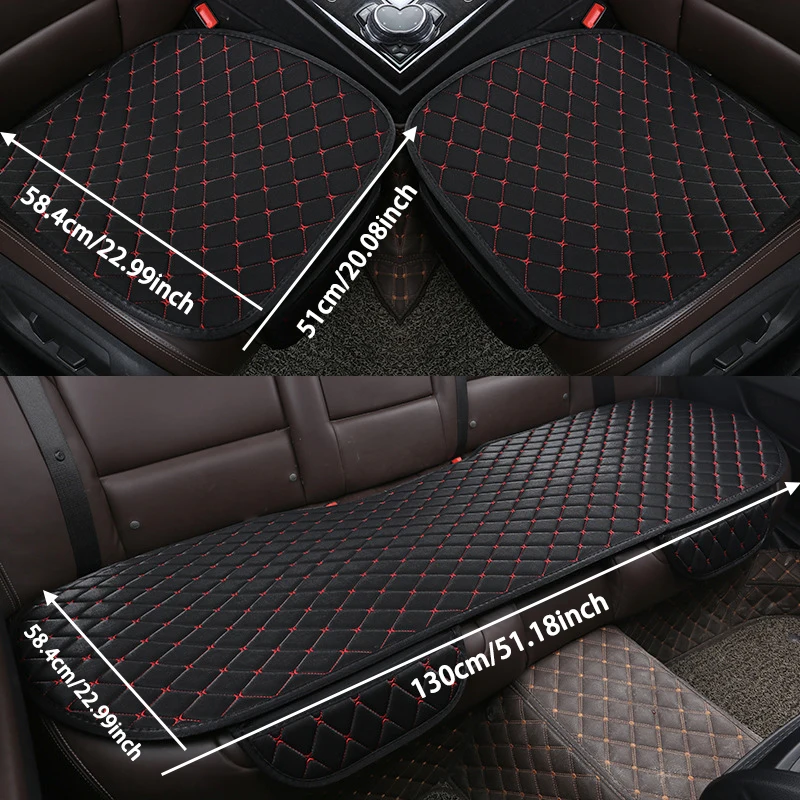 3Pcs Car Seat Cover Universal Car Seat Cushion Breathable Comfort Car Seat Protector Pad Car Interior Accessories