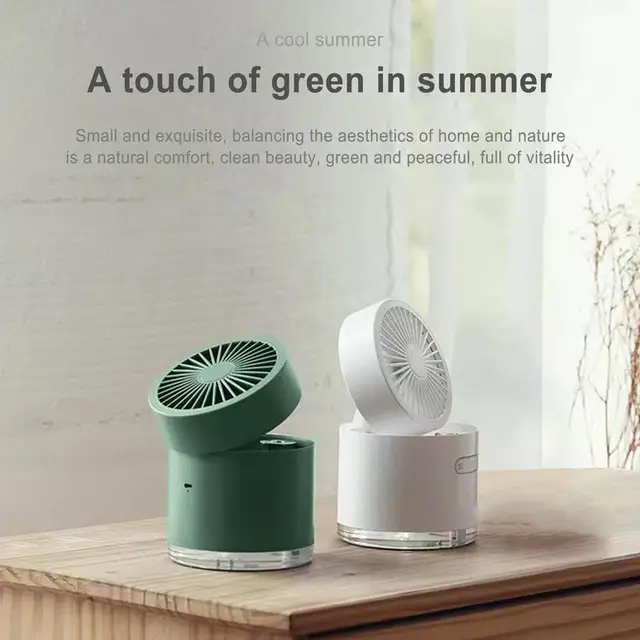 Víz Utáni Hordozható Kézi Ventilátor 3 Sebességű Usb Asztali Elektromos Nyári Hűtő Légkondicionáló Kemping Utazási Piknik