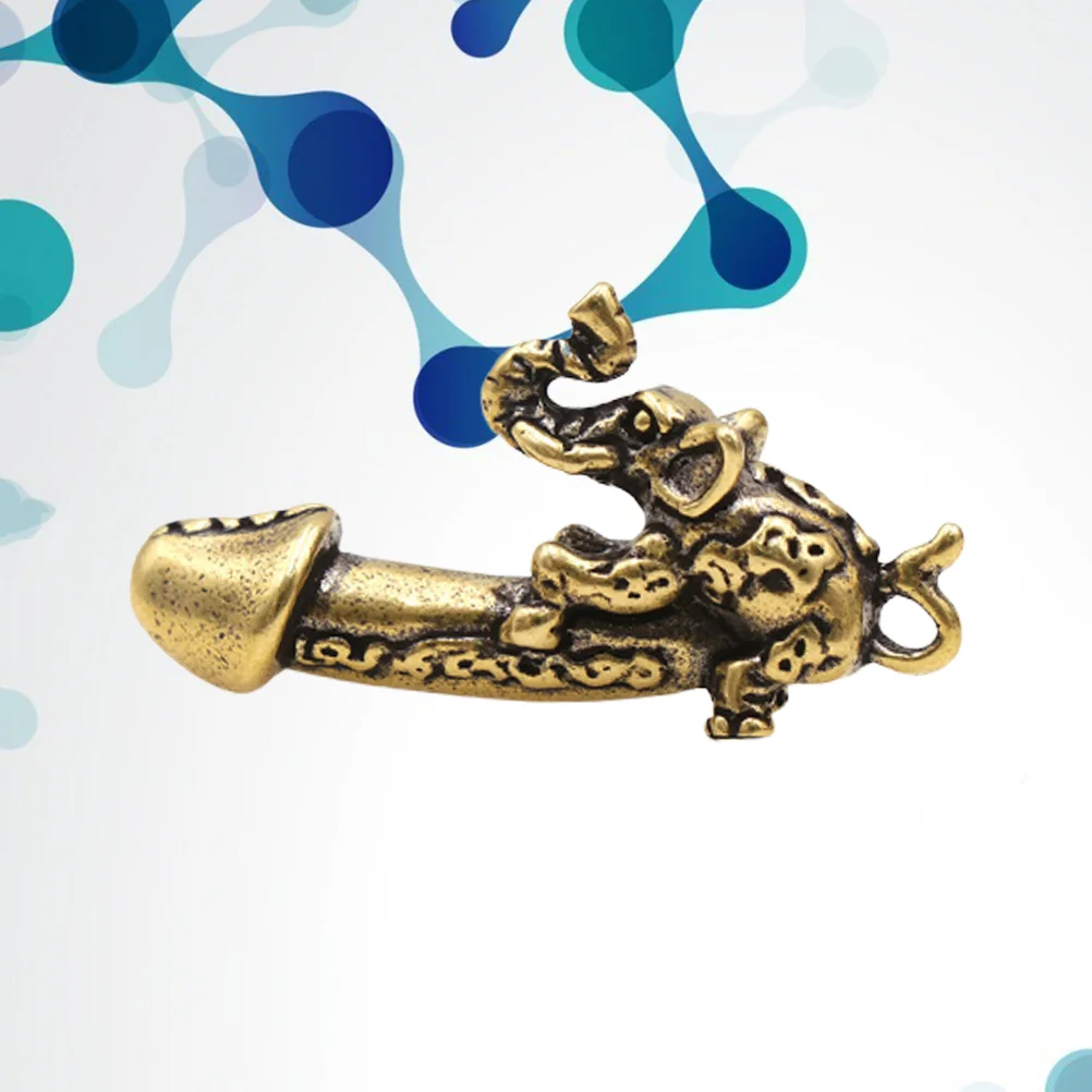 

Elephant Shape Pendant Creative Key Ring Pendant Hanging Decor Charms Jewelry Making Accessories for Keychain Bag (Golden)