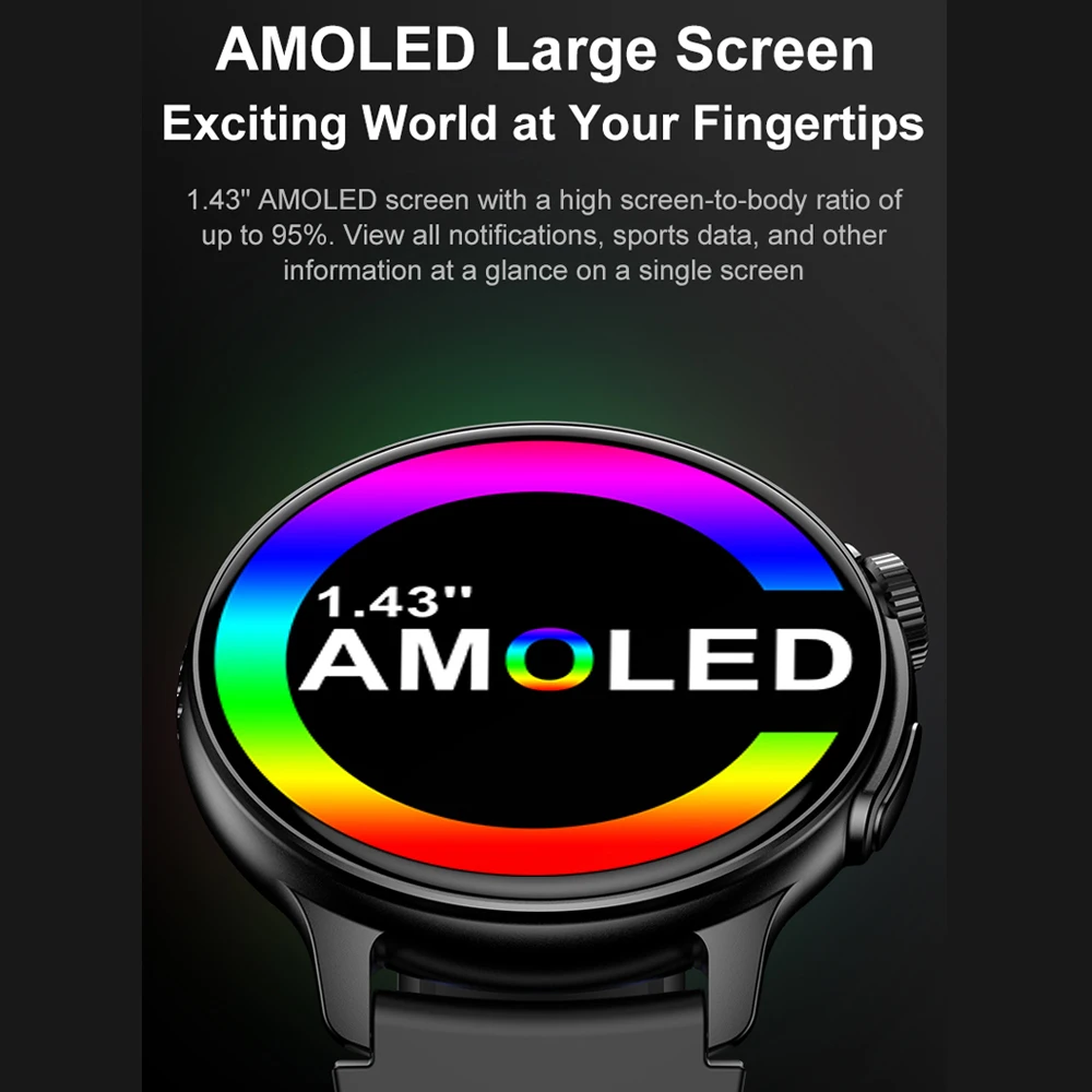  GPS  Ʈ ġ, AMOLED ÷, ɹڼ ƮϽ ġ,  ȭ,  Ʈġ, 1.43 ġ, 2024 ǰ