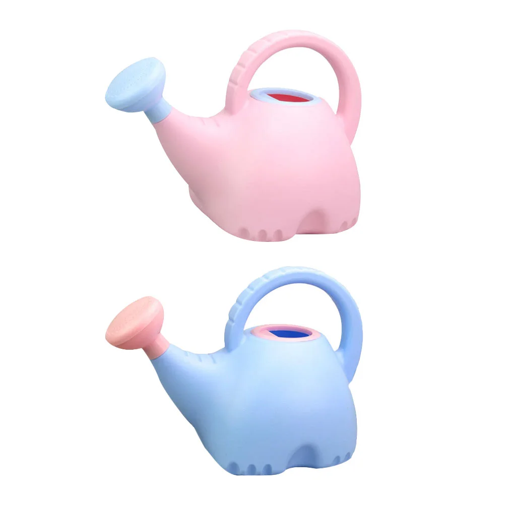 

2 Pcs Children's Watering Can Water Water Kettle Elephant Watering Pot Gardening Tool Cartoon Can Household Bonsai Horticulture