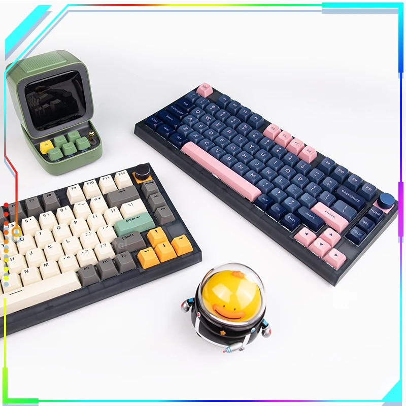 

Skylong GK75 Bluetooth Mechanical Keyboard RGB Hot Swap Optical Yellow Switches Knob PBT Keycap 75% Lite Gasket WIN/MAC Gaming