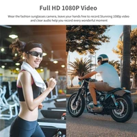 Lunettes intelligentes avec caméra HD 1080P, mini caméra, caméra de surveillance vidéo pour vélo et moto, enregistreur portable 3