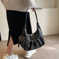 sac de luxe femme sac bandoulière femme sac de marque luxe femme DistMurcia-Sacs à main plissés vintage pour femmes, sac hobo rétro, design de luxe, grande capacité, initié, hiver, nouveau, 2024 5