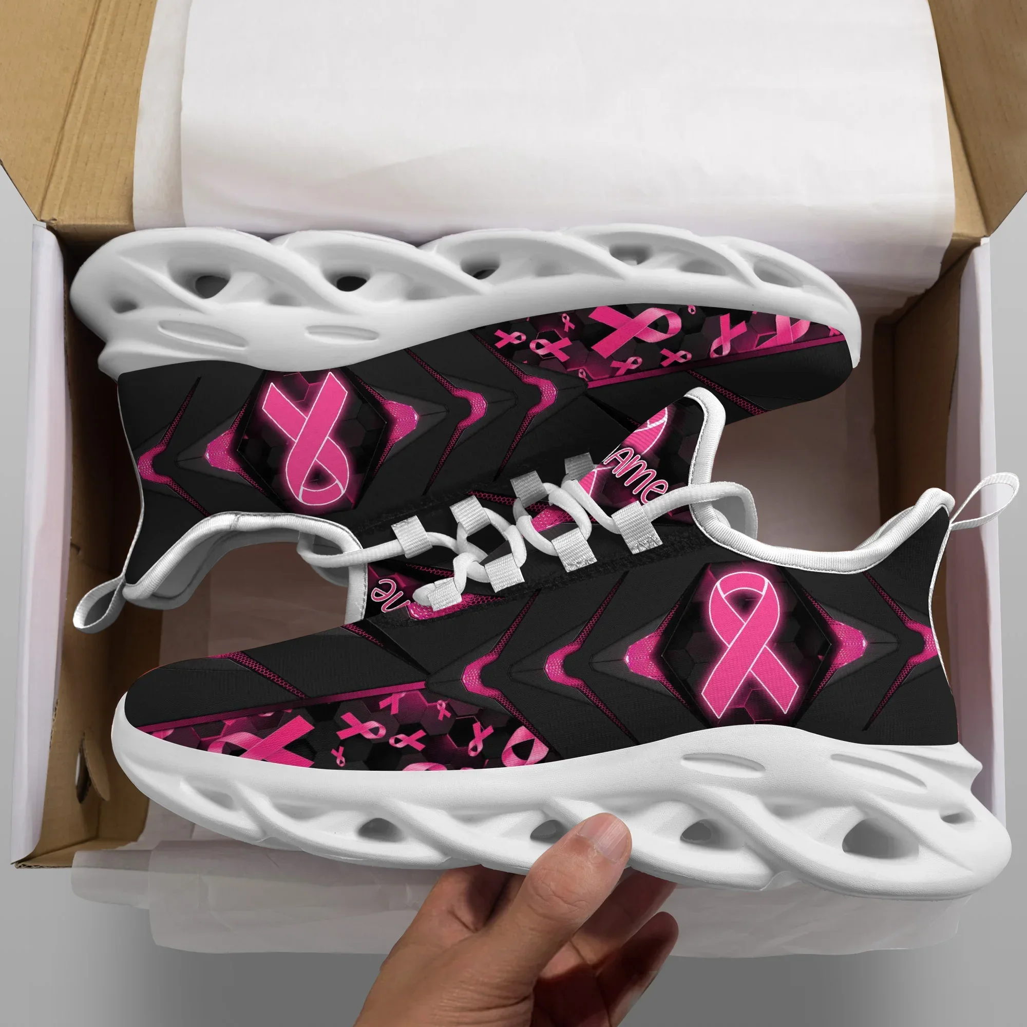 Cool Fashion Men Running Shoes Outdoor Sports Breathable Boy Shoes Graffiti Comfortable Trend Custom Male Shoes