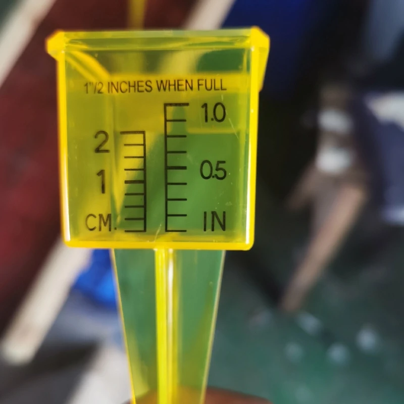 Portable Rain Gauge Outdoor Flowerpot Sprinkler Gauge 1.5 in Rain Guage 10 Pcs