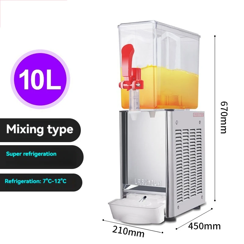 Beverage Mixing Machine Commercial et Refrigeration Hot Juice Machine Single Cylinder Mixing Spray Cold Drink