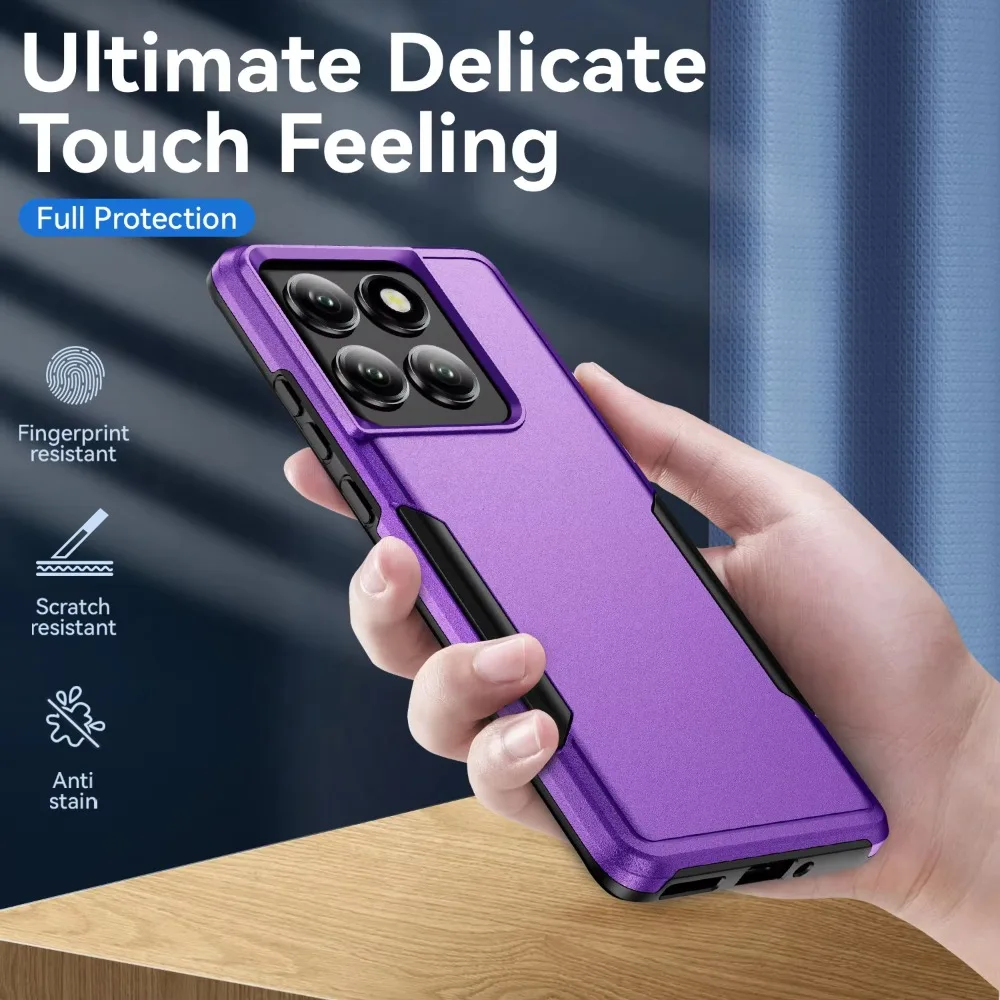 Durable Armor Shockproof Case with Hard PC+TPU Protection