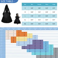 Gothic Medieval Dresses Retro Fashion Big Swing Long Sleeve Lace Up Hooded Dress Lace Flare Sleeve Dress Halloween Costumes - Image 6