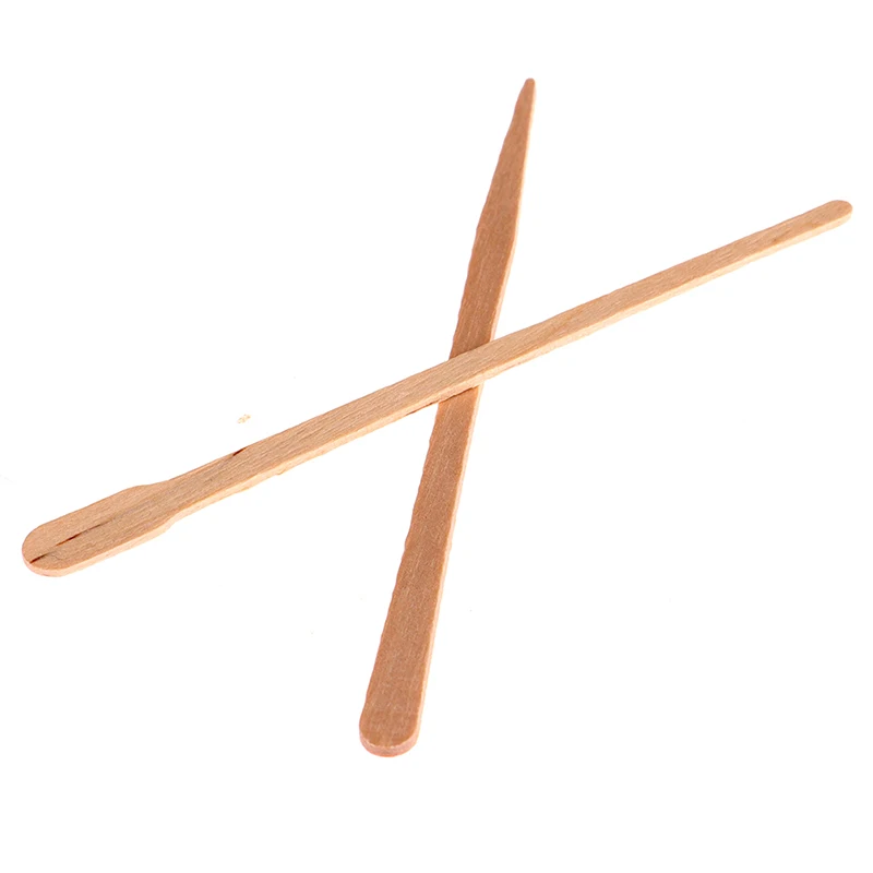 100PCS Woman Wooden Body Hair Removal Sticks Wax Waxing Disposable Sticks Beauty Toiletry Kits Wood Tongue Depressor Spatula hair removal wax wood hair removal spatula wood tongue depressor wax