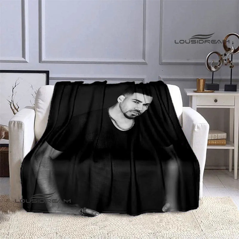 Latin singer Romeo Santos blankets Flannel Warm blanket soft and comfortable blanket picnic blankets bed linings birthday gift 5