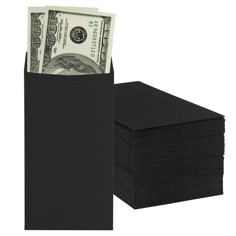 50Pcs Cash Envelopes Money Container DIY Coin Storage Envelopes Cash Bags Kraft Paper Envelopes Window Envelopes Mailing Envelopes Mini Envelopes
