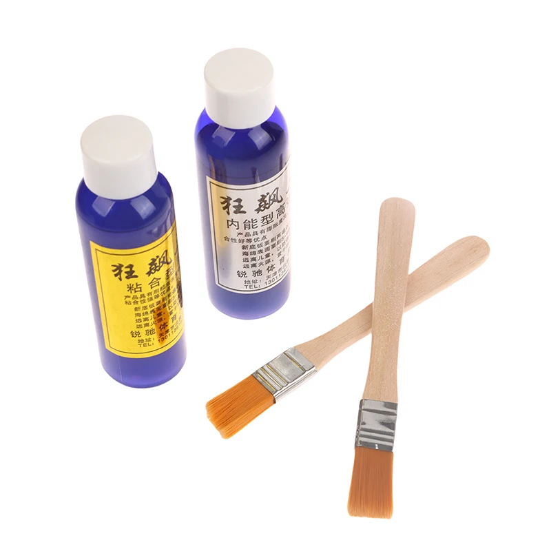 Ping-Pong Racket Glue 60ML With Brush Professional Rubbers Table Tennis Racket Liquid PingPong Speed Glue Accessories table tennis glue