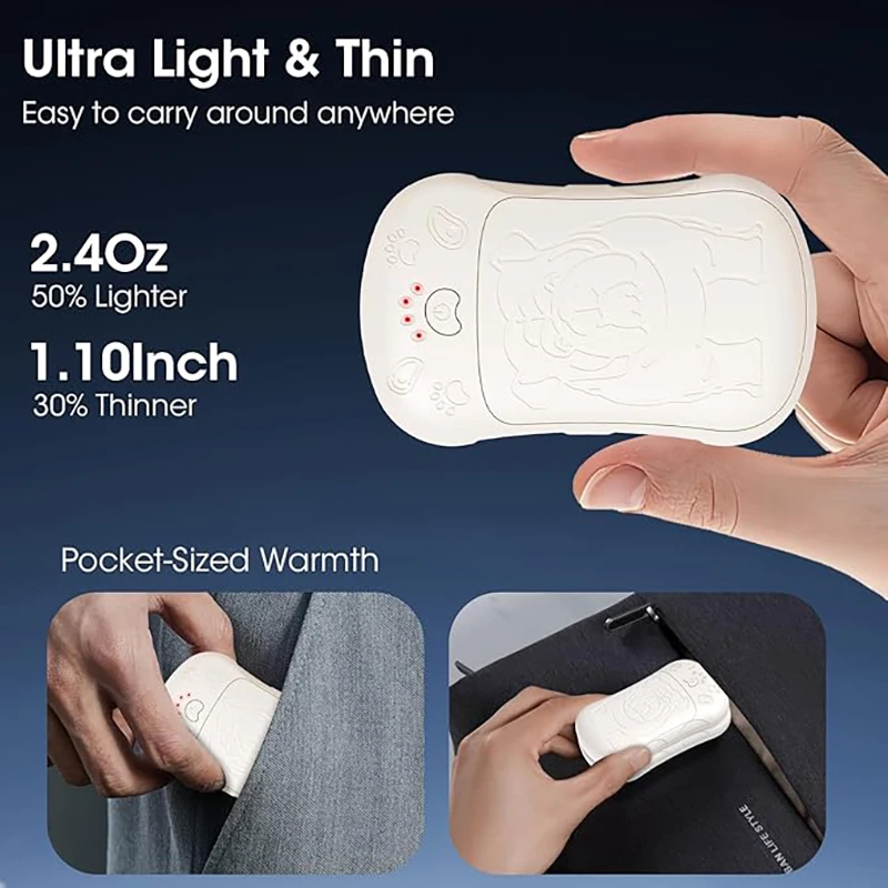 Xiaomi 2pack Portable Magnetic Puppy Pattern Hand Warmer Rechargeable Fast Heating Sleek Stylish Hand Warmer For Outdoor Camping 5 Xiaomi 2pack Portable Magnetic Puppy Pattern Hand Warmer Rechargeable Fast Heating Sleek Stylish Hand Warmer For Outdoor Camping 5