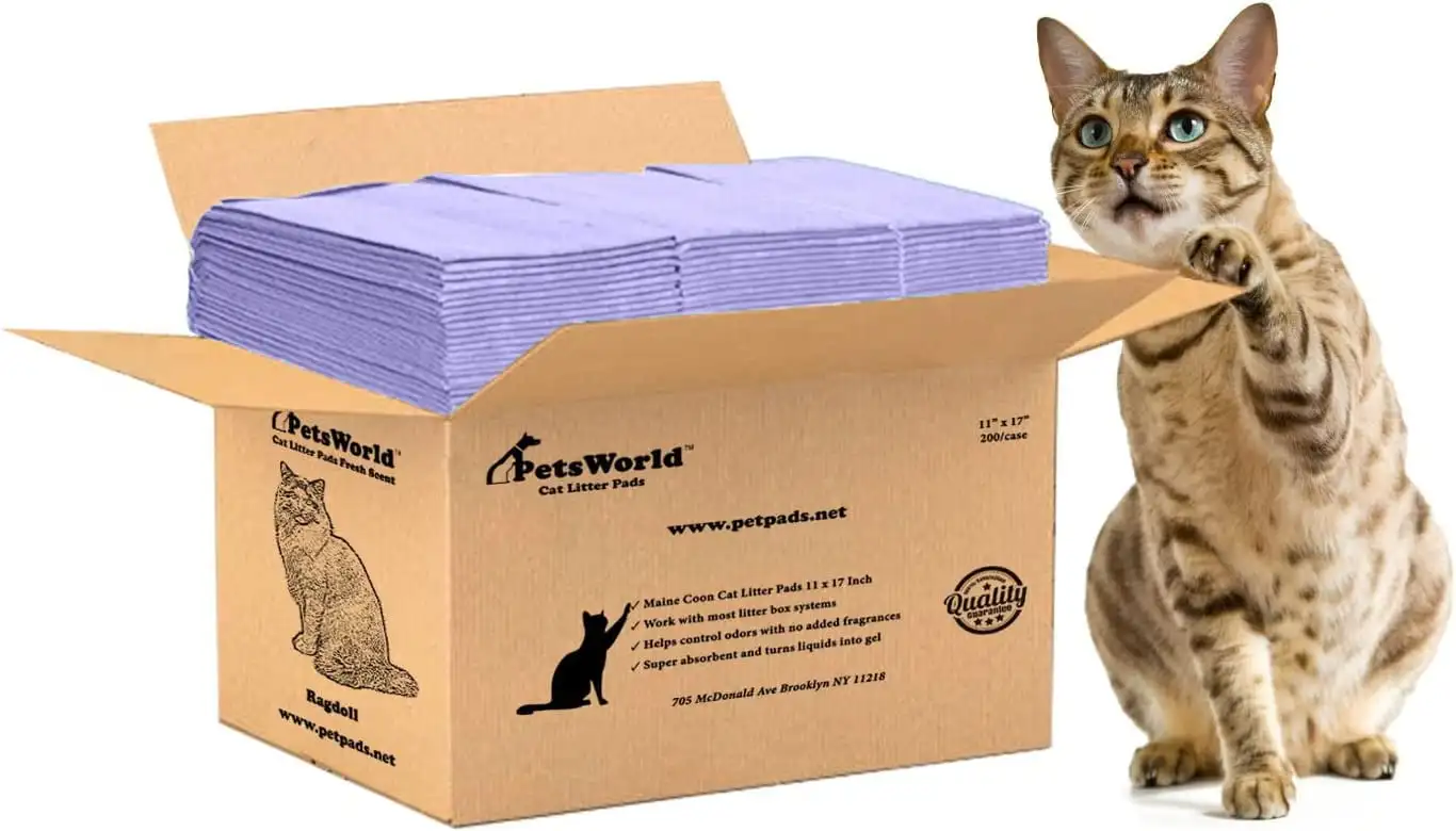 

PetsWorld накладки для кошачьего туалета, 200 накладок