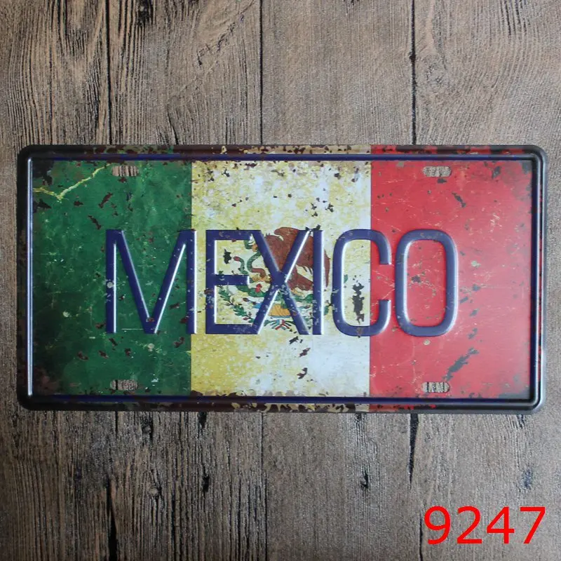 Bar Dec Country Name Metal Plates Vintage Metal tin sign Bar Wall art craft painting metal art for Home Bar Store Pub 15x30cm gold color white light metal 3d led modern house number sign ourdoor waterproof home hotel lettre name plates numero para casa