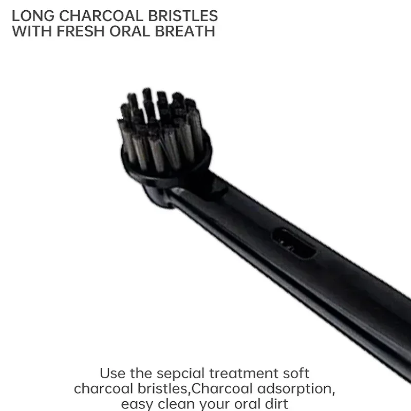 4/8/12/16 Pcs Bamboo Charcoal Bristles Replacement  Brush Heads For Oral B Electric Toothbrush Efficient Tooth Cleaning SB-17A