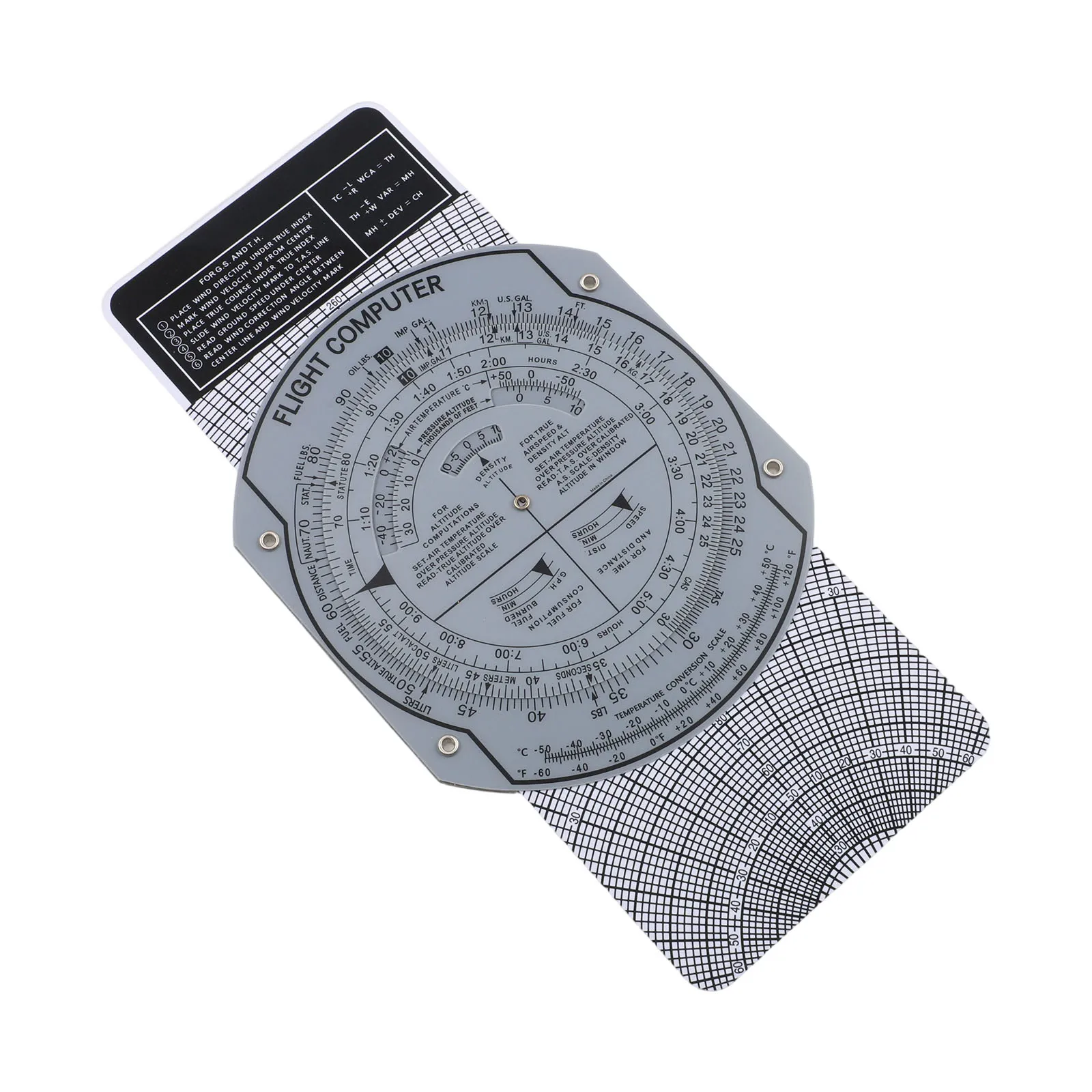 Plotter Flight Computer E6B Flight Computer For aviation Plotter Slide Rule for Accurate ...