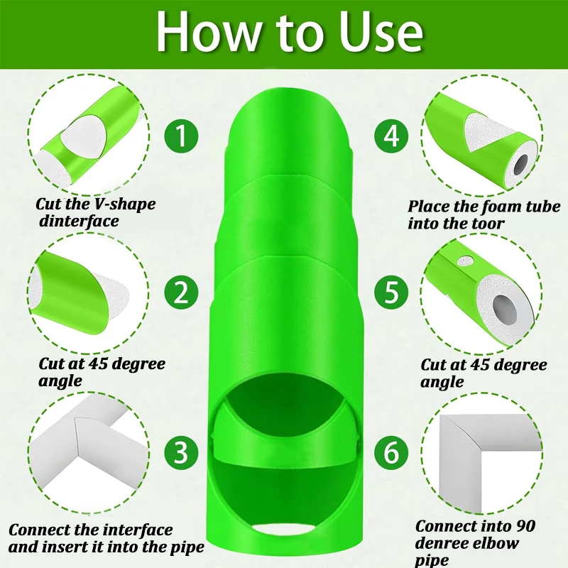 Pipe Cutter Tool 3Pcs Foam Insulation Cutting Guide Fixture For Pipe Insulation Household Fixed Clamp Tube Cutting
