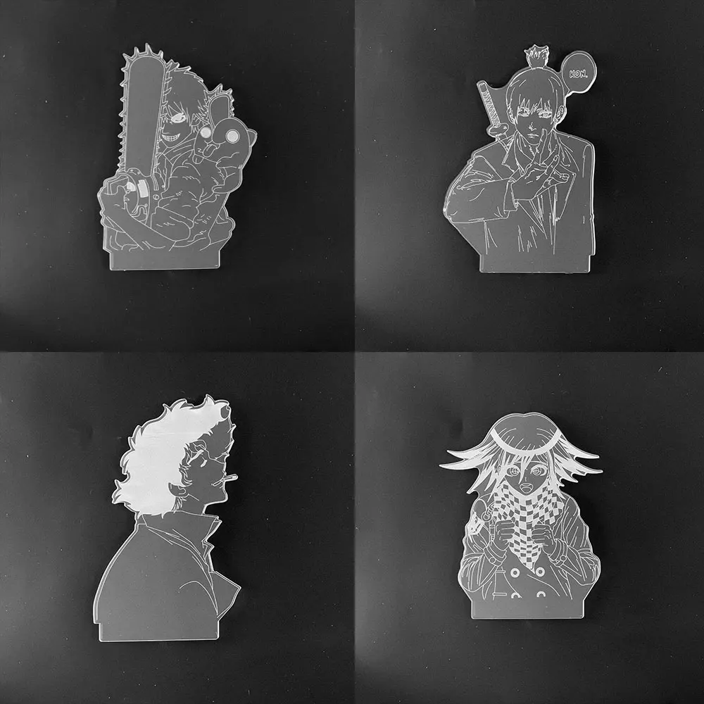 

"Chainsaw Man" "Bungo Stray Dogs" "Cowboy Bebop" "Danganronpa" Acrylic Sheet Card Slot 8cm For Thickness About 4mm