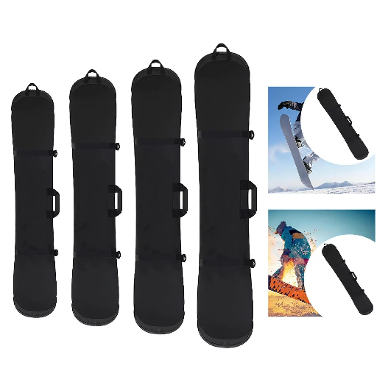 Snowboard Sleeve Storage Bag Pouch Travel Bag for Single Snowboard Cover Case Ski Bag for Skateboarding Winter Sports Skating