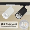 110-220V Rotatable Tracklights LED GU10 Replaceable Light Bulbs Modern Home Decor Hallway Exhibition Store Rail Spot Led Lights 6