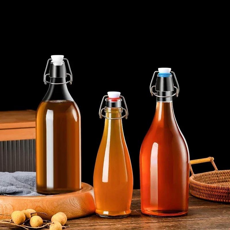 Wine Bottle Alcohol Bottle Tequila Brandy Vodka home juice glass bottle 26 styles