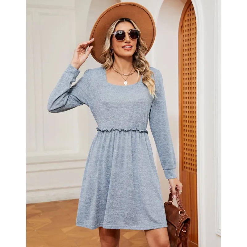 

Women Fashion Bodycon Short Skirt 2023 Summer Flare Sleeve Long Sleeved Slim Fitting Red Bohemian Beautiful And Elegant Dress