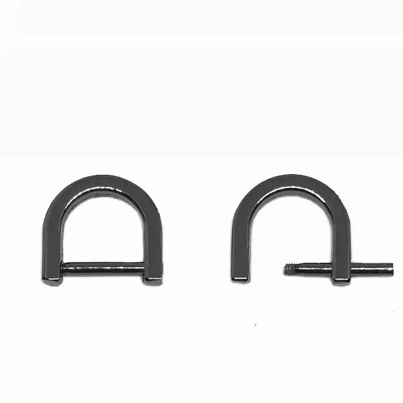 Description Picture 5 of item2pcs Metal Opening D Ring Buckle Detachable Dee Buckle Carabiner Clasp for Leather Craft Bag Belt Strap Handle Shoulder Webbing