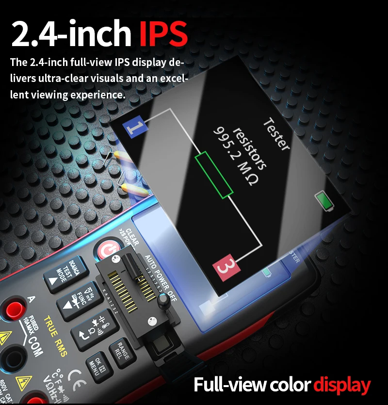 ZOYI XR1 2-in-1 다기능 멀티미터 트랜지스터 테스터 정전용량 저항 측정기