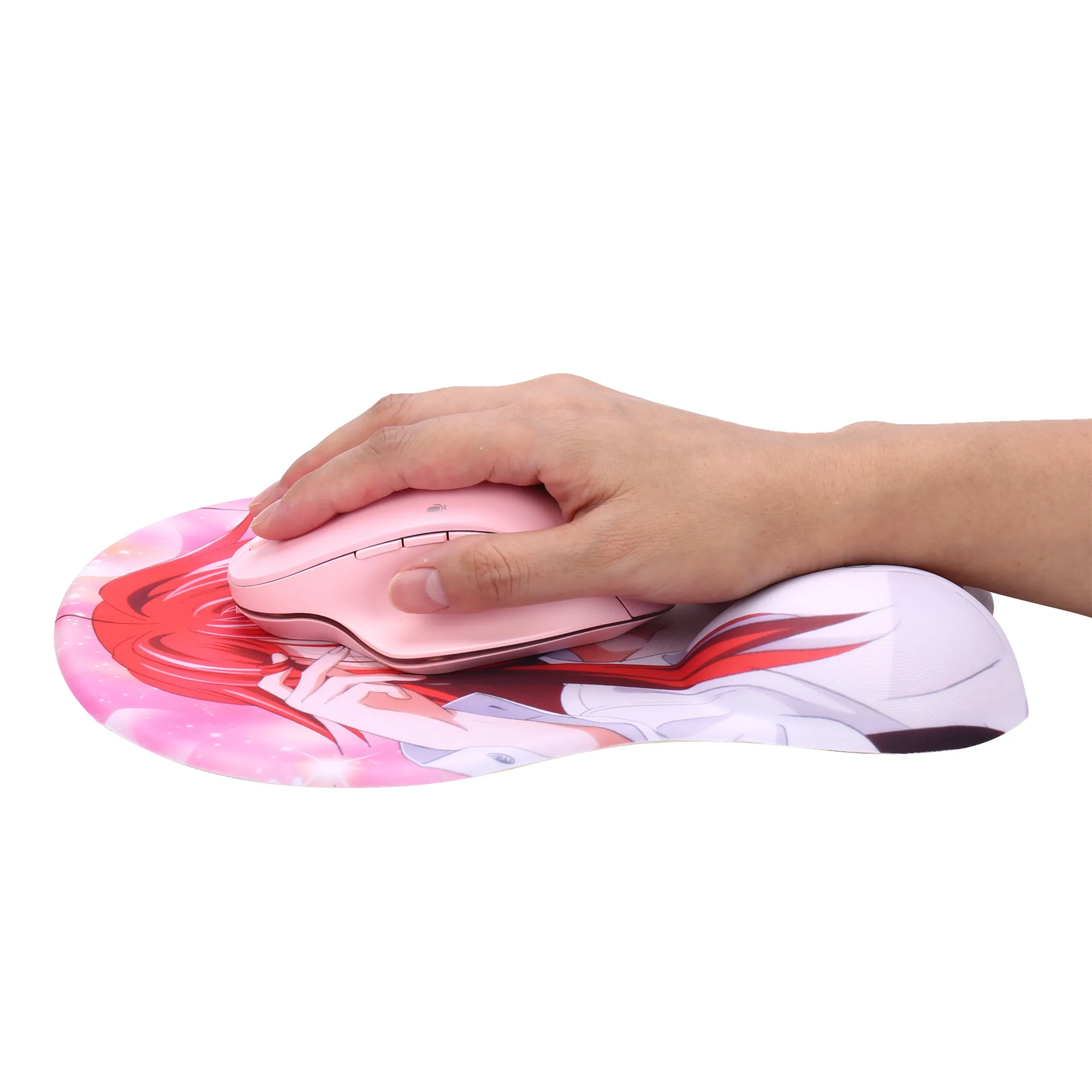 Highschool Rias Anime Sexy Girl 3D Boobs Gaming Mouse pads with Silicone Gel Wrist Rest
