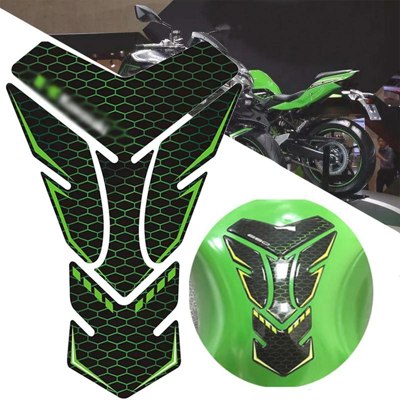 Motorcycle Fuel Tank Stickers Motorcycle 3D Printing Tank Pad Sticker Decal Gas Oil Cap Decoration for Kawasaki ZX25R ZX-25R ZX 25R