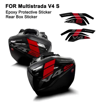 Adesivo Protettivo in Resina Epossidica 3D per Moto Ducati Multistrada V4 S, Protezione per Bauletto Posteriore