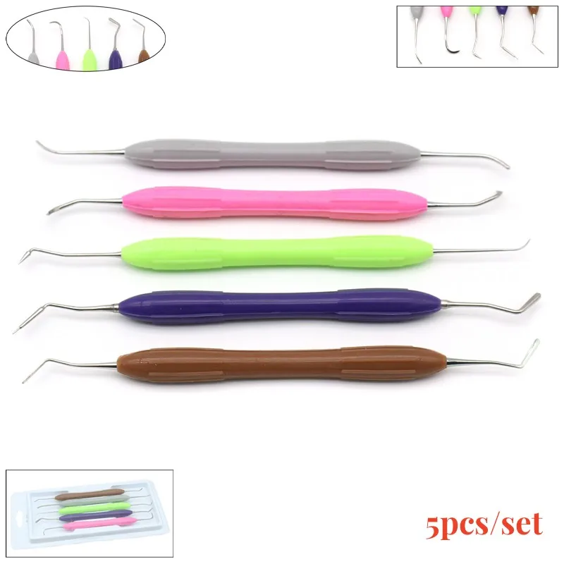 

Dental Composite Resin Filling Filler Aesthetic Restoration Kit Silicone Handle Disinfection Rack Instrument Set dental Tool