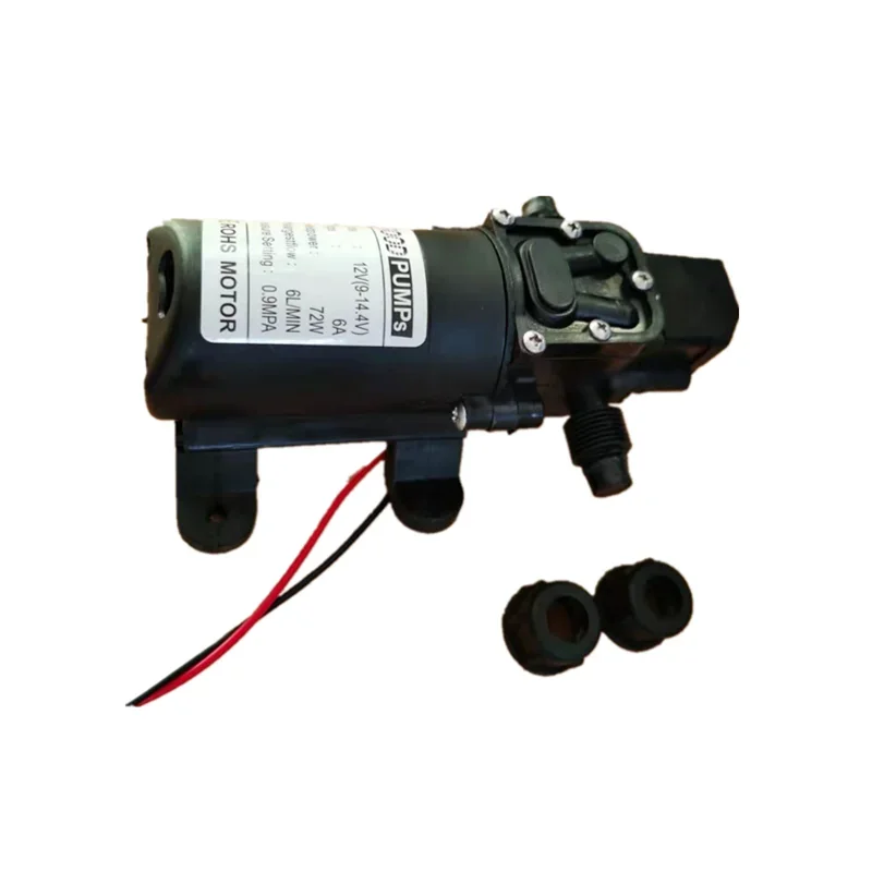 DC 12V 130PSI 6L/Min Water High Pressure Diaphragm Self Priming Pump 72W