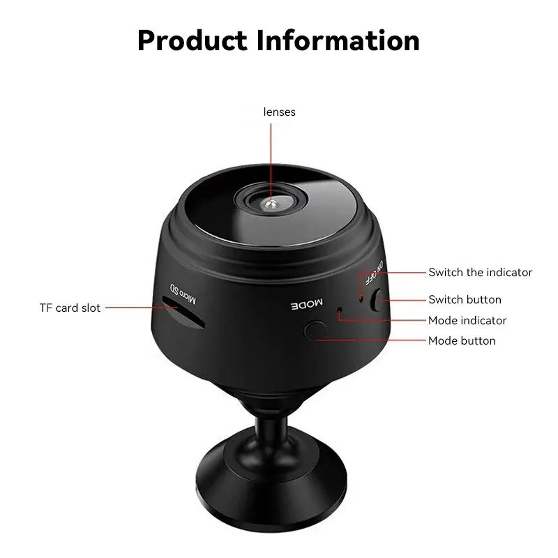Mini Camera For Pets Surveillence 3