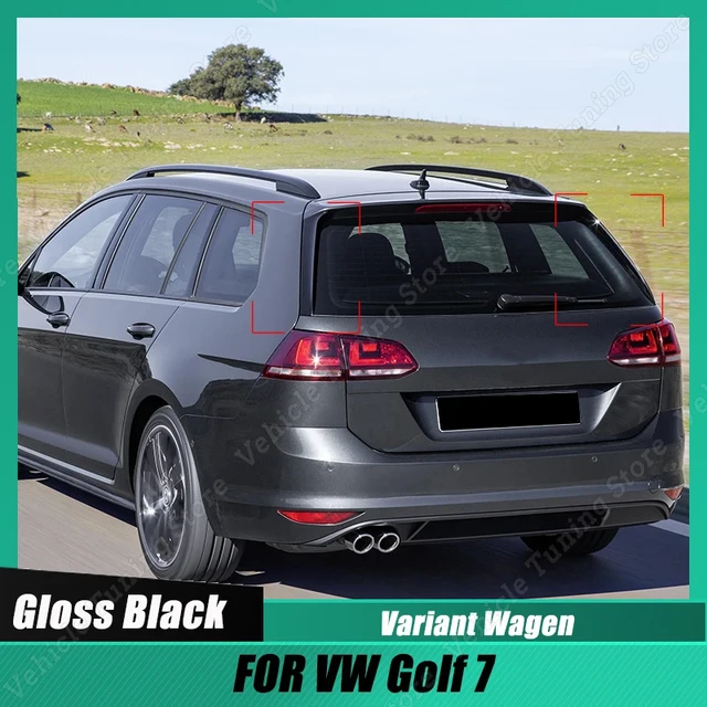 Paar glänzend schwarz Auto Heckscheibe Seite Spoiler Heckflügel für VW Golf  7 Variante Wagen abs Body Kit Splitter Canards Zubehör - AliExpress