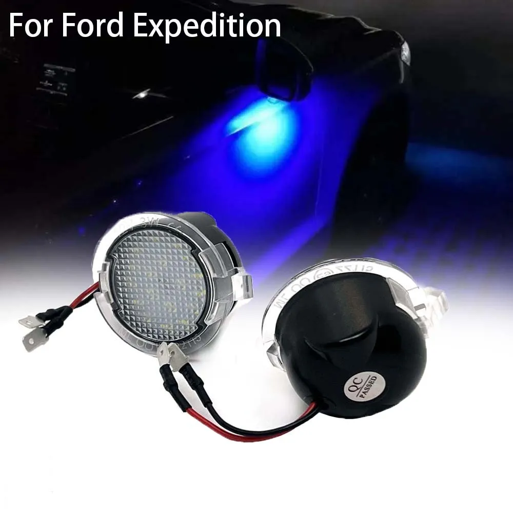 

Ice Blue Car LED Under Side Rearview Mirror Puddle Light For 03-19 Ford Expedition Mondeo MK5 Explorer Mustang Fusion Edge S-Max