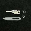 1 pcs Adapter No.60 Surgical Blade Stainless Steel Scalpel Handle with Thumb Grip For Leatherman Surge CNC DIY Accessories 6
