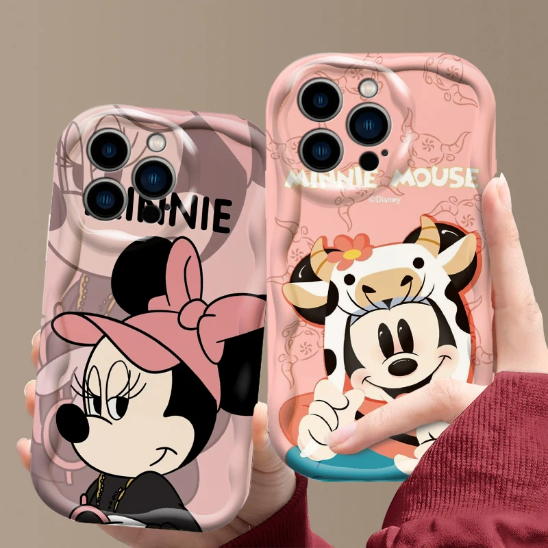 Capinha de Celular Para iPhone Capa Desenho Disney Minnie e Mickey