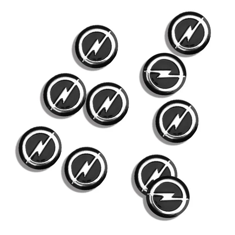 Opel Car Remote Key Fob Emblem Badge Radio button Sticker Replacement 14mm for Astra Mokka Insignia Zafira Corsa Tigra