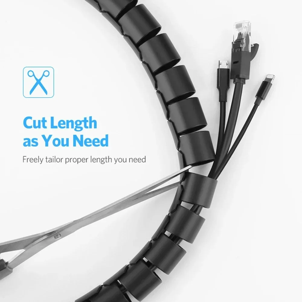 Cable Protector 2Meter 10/16mm Flexible Spiral