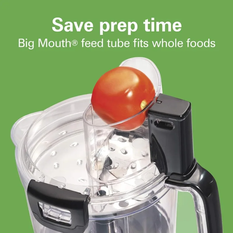 Hamilton Beach Stack & Snap Food Processor and Vegetable Chopper, BPA Free, Stainless Steel Blades, 14 Cup + 4-Cup Mini Bowls 4