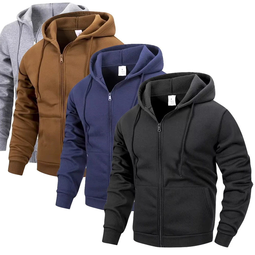 Trend4us Men’s Streetwear Modern Utility Zip-Up Jacket