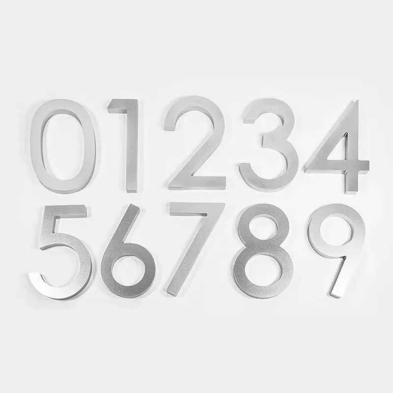 5 Inches Floating House Number Modern Door Numbers Outdoor Mailbox Yard Home Wall Garage Gate Nail Kit Anti Rust house number signs house numbers number plate